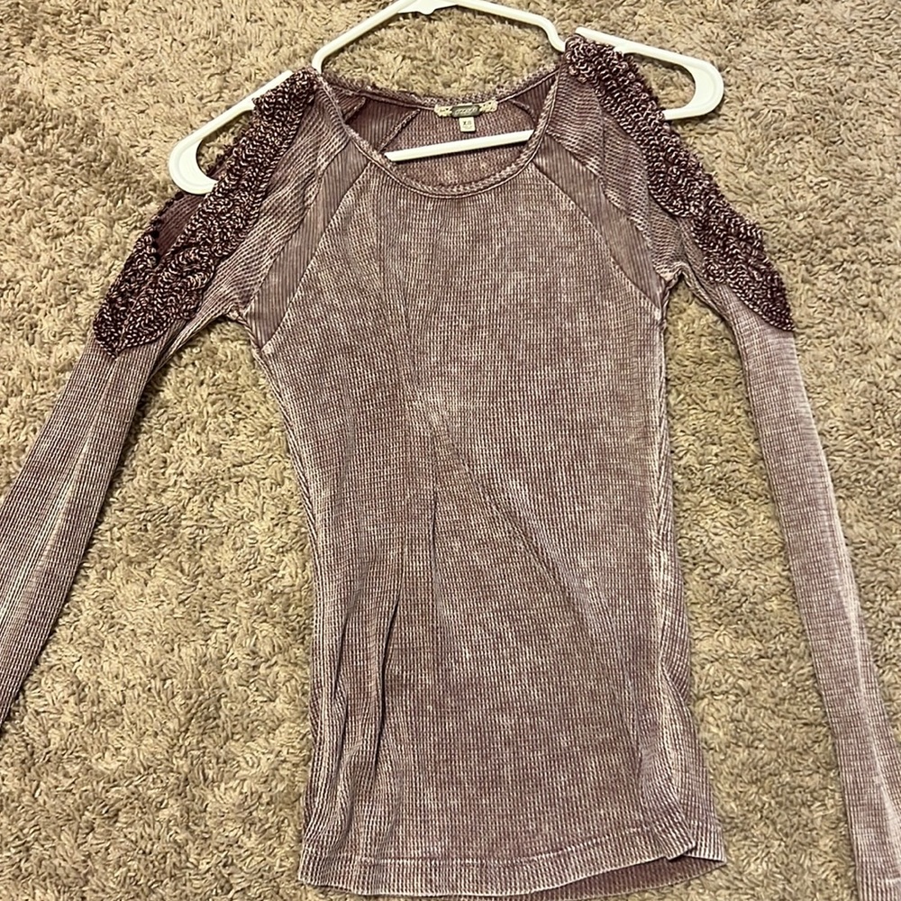 Dusty pink long sleeve top
